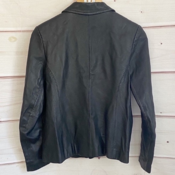Hillard & Hanson Lambskin Leather Jacket - Picture 5 of 5